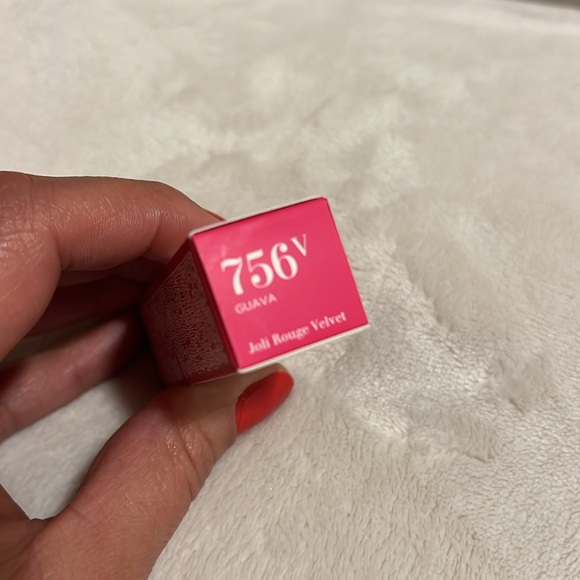 CLARINS Joli Rouge Velvet Matte Lipstick-756v Guava - Picture 6 of 6